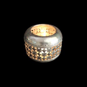 FANAL METALICO CHICO CON VELA NOCHE
